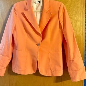 J. Crew Vibrant Coral Blazer